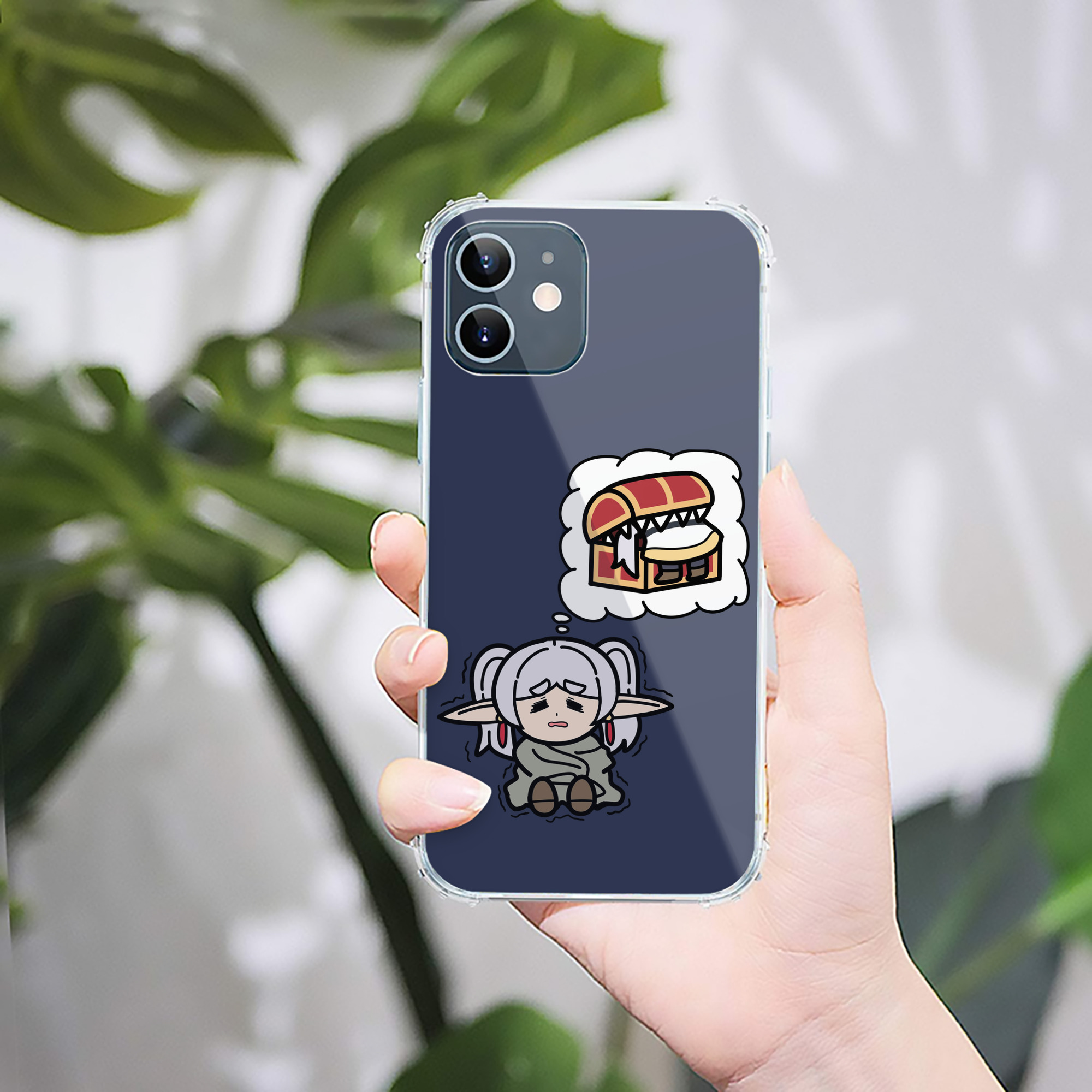 （画像用） 葬送のフリーレン Frieren 【iPhone 12シリーズ対応】透明スマホケース（クリアソフトケース）